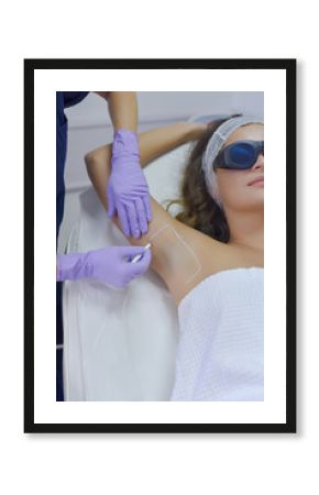 Preparation for diode laser hair removal