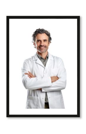 Professional pharmacist in transparent background