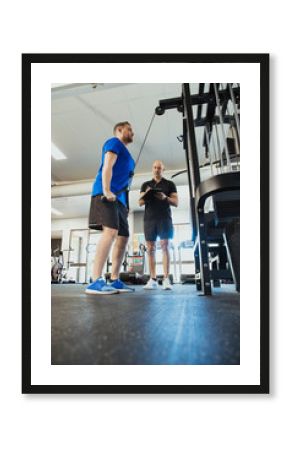 Man Training in the Gym