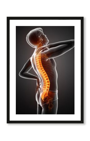 Male Feeling the back pain