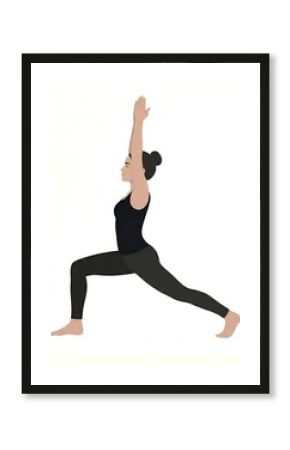 High Lunge Yoga Pose Illustration – Crescent Lunge (Alanasana)