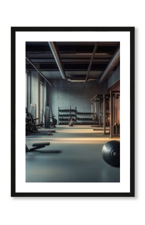 Modern gym with a variety of sports equipment