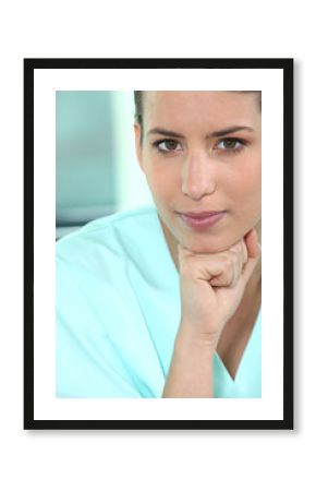 Portrait d'une assistante médicale