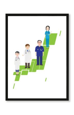 日本全国のお医者さんたち（緑） 