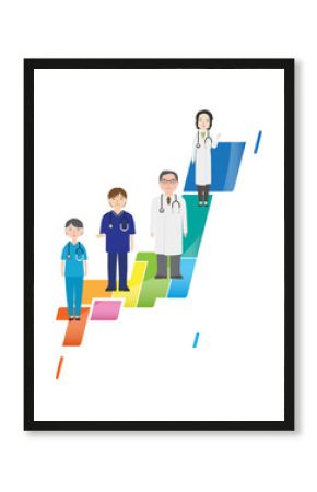 日本全国のお医者さんたち（カラフル） 