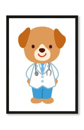 かわいいイヌのお医者さん