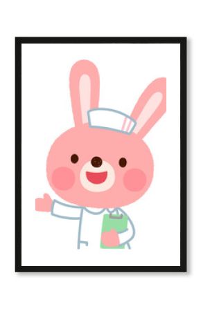 ウサギの看護師さん　お医者さん