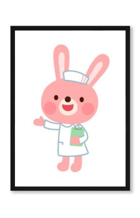 ウサギの看護師さん　お医者さん