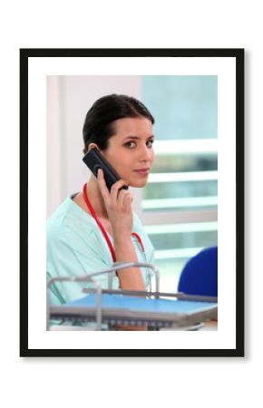 Portrait d'une assistante médicale