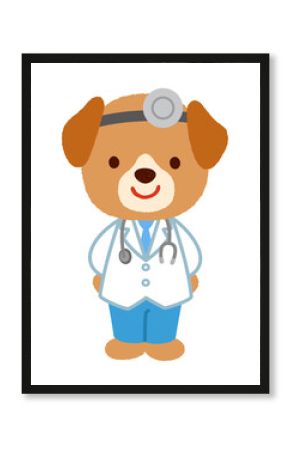 かわいいイヌのお医者さん
