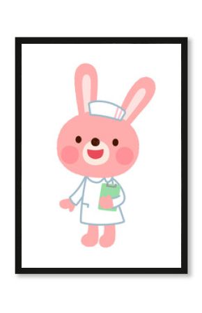 ウサギの看護師さん　お医者さん