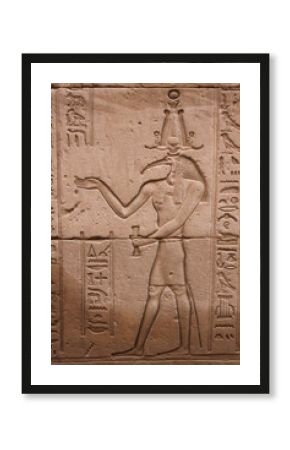 bas relief ibis toth edfou
