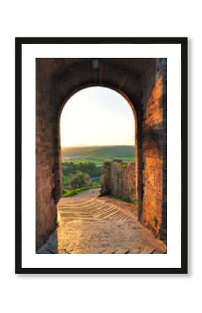 City door of Monteriggioni