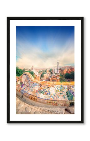 Park Guell in Barcelona, Spain
