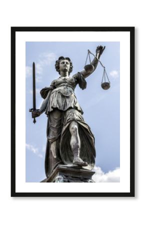 Lady Justice in Frankfurt Germany
