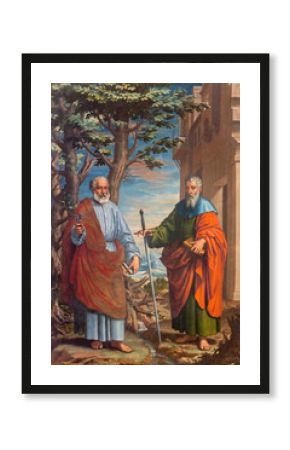 Granada - The painting  St. Paul and st. Peter 