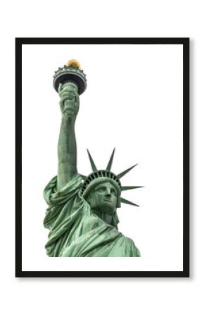 Statue of Liberty isolated on a white background