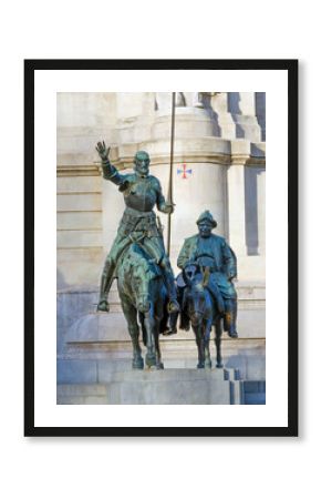 Don quixote bronze statue