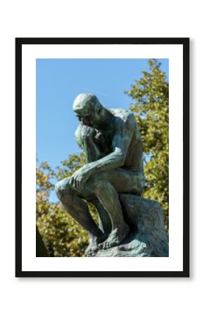 The Thinker in Rodin Museum in Paris