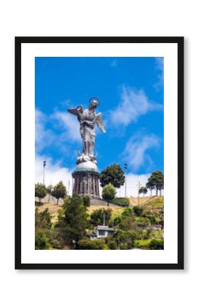 Virgin of Quito statue on El Panecillo hill in Quito, Ecuador