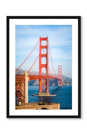 Golden Gate Bridge in San Francisco California in the morning