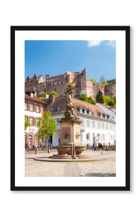 Madonna statue in Heidelberg, Germany
