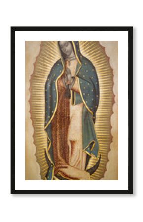 BOLOGNA, ITALY - APRIL 18, 2018: The paint of Virgin Mary of Guadalupe in chruch Chiesa di San Benedetto Francisco Antonio Vallejo (1772).