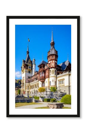 Peles Castle landscape in Sinaia, Romania 2