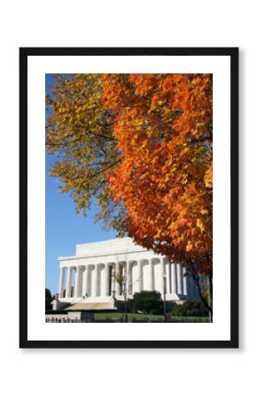 Lincoln memorial Washington DC in autumn