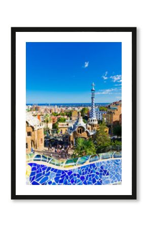 Park Guell in Barcelona, Spain.
