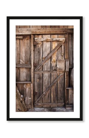 Wooden door detail