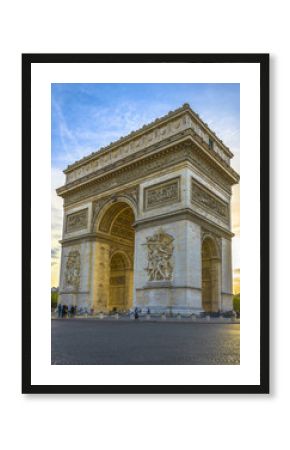 Arc de Triomphe at sunset