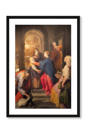 Rome - paint of Visitation in Santa Maria in Vallicella church