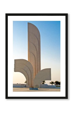 Saudi Arabia,Jeddah, a monuent in the Corniche area