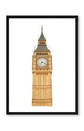 Big ben isolated on white, clipping path included