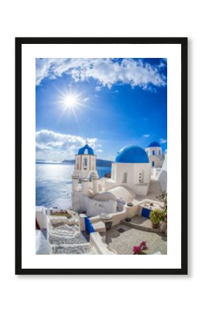 Oia village on Santorini island in Greece