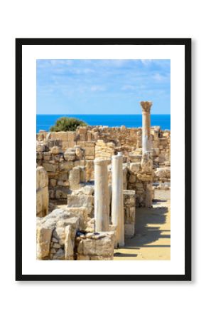 Ruins of ancient Kourion, Cyprus, vertical