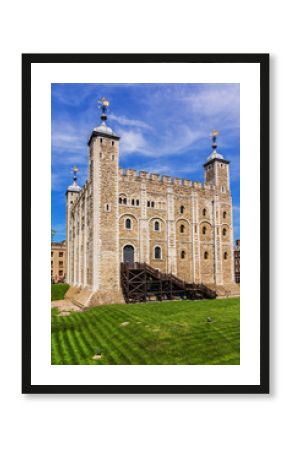 Tower of London - historic castle on River Thames bank. London.