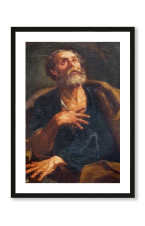 PARMA, ITALY - APRIL 17, 2018: The painting of St. Peter the Apostle church Chiesa di San Uldarico by unknown artist.