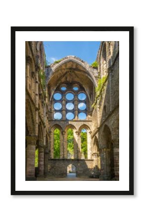 Ruis of Church in Villers la Ville Abbey in Belgium