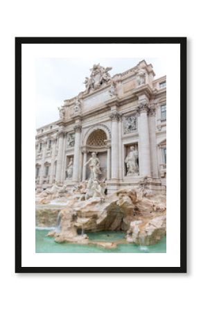 Overall view of the Trevi Fountain in Rome