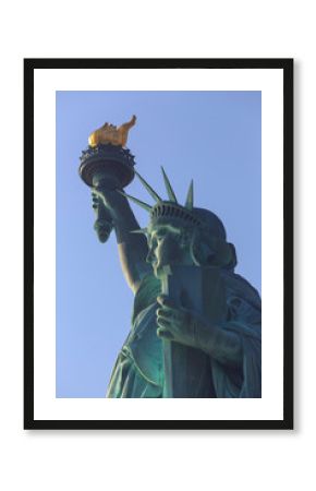 Statue of Liberty against clear sky, New York City