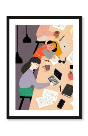 people studying in a library