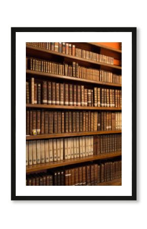 Livres dans une bibliothèque