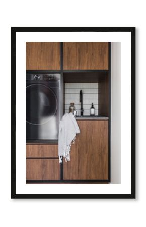 Modern compact laundry room