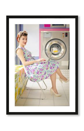 In the laundry using a pc