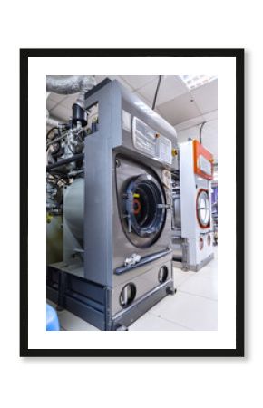 Automatic washing machines at laundry service