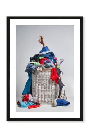 Full laundry basket