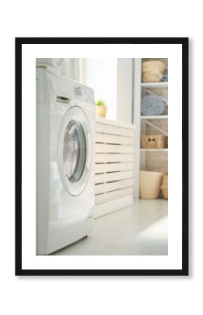 laundry room with a washing machine