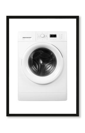 Home appliance - Front view Washing machine. Isolated